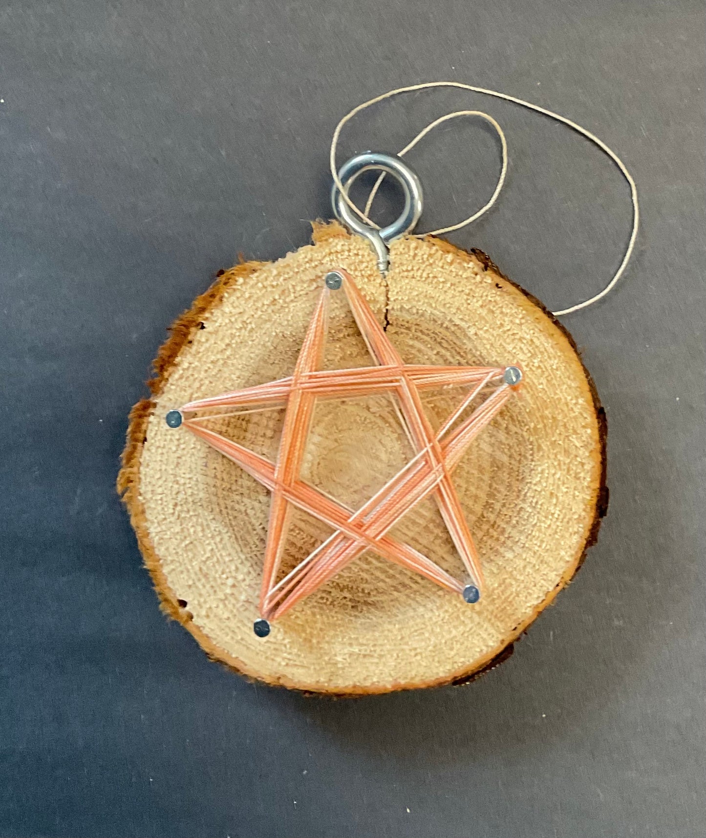 Large Star Ornament - Peach
