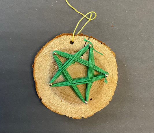 Small Star Ornament - Green