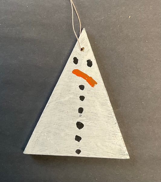 Triangle Ornament - Snowman