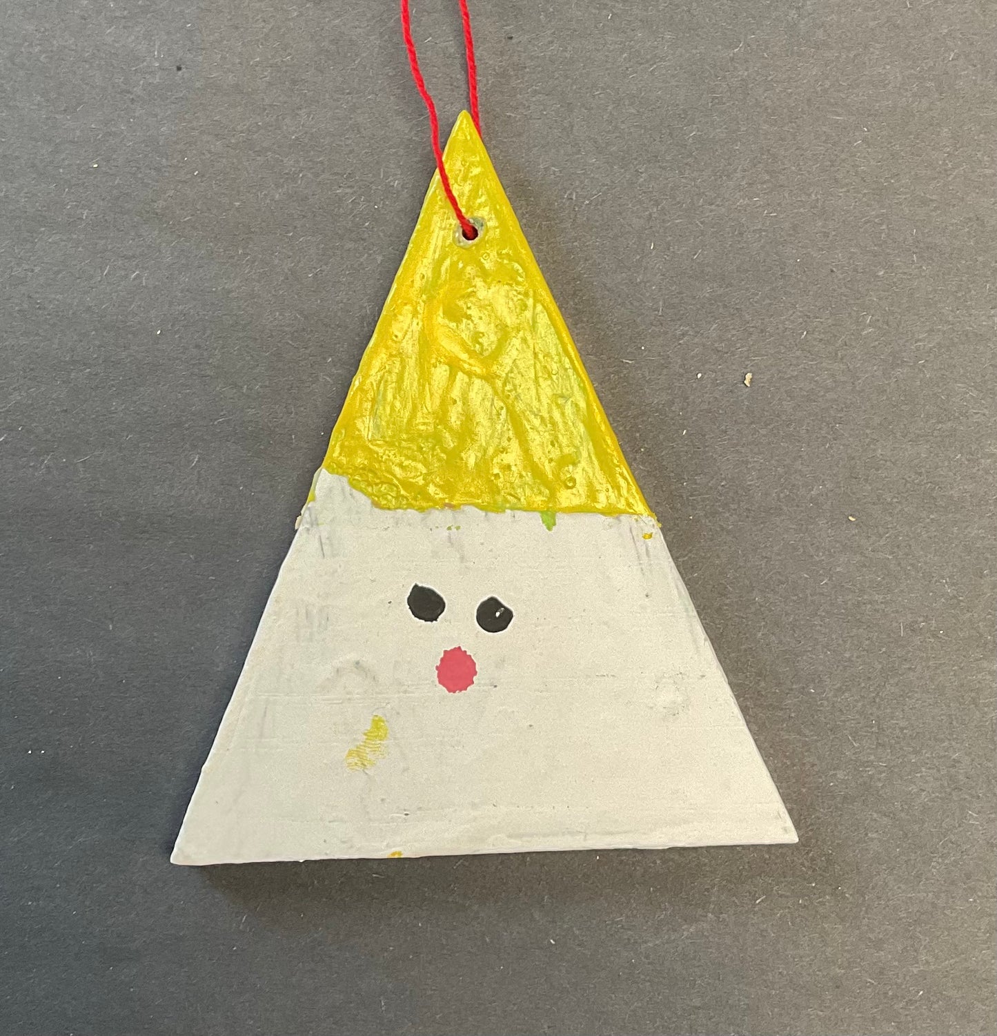 Triangle Ornament - Yellow Gnome